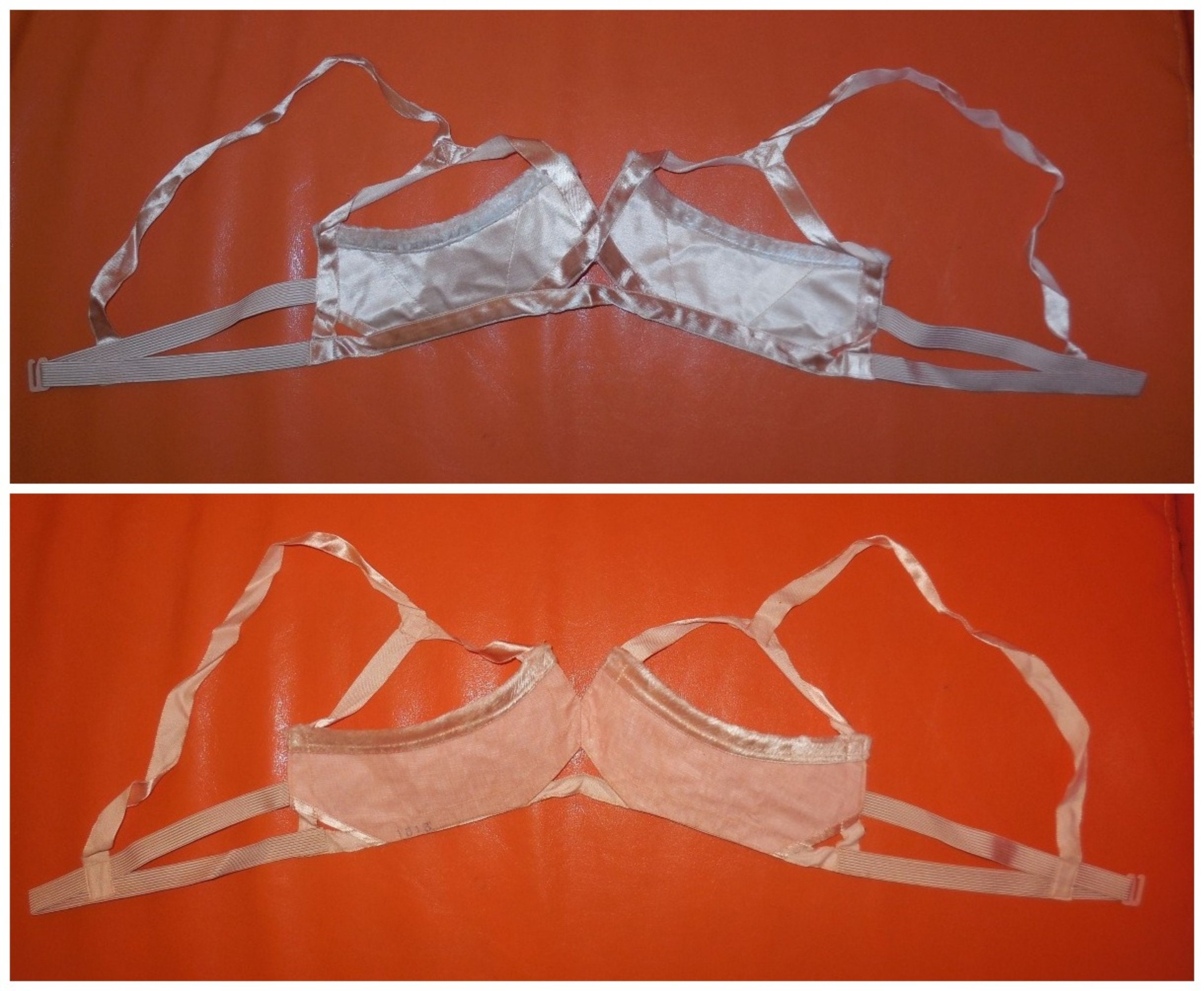 Unworn Vintage Bra 1950s Pink Half Cup Open Cup Demi Cup Bra Faux Fur