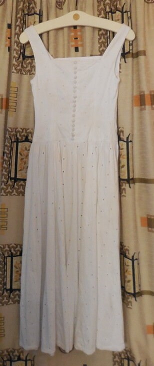 white cotton underdress