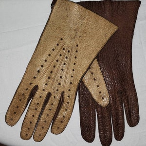 Touchscreen Classic Driving Gloves Brown - Handmade in Italy 7 - Xs