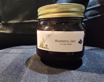 Blueberry Jam, No Sugar Added – Homemade Preserve
