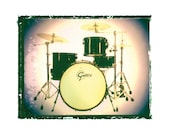 Gretsch Drum set drummer music art print music gift rock n roll art music room decor guitar gift man cave art