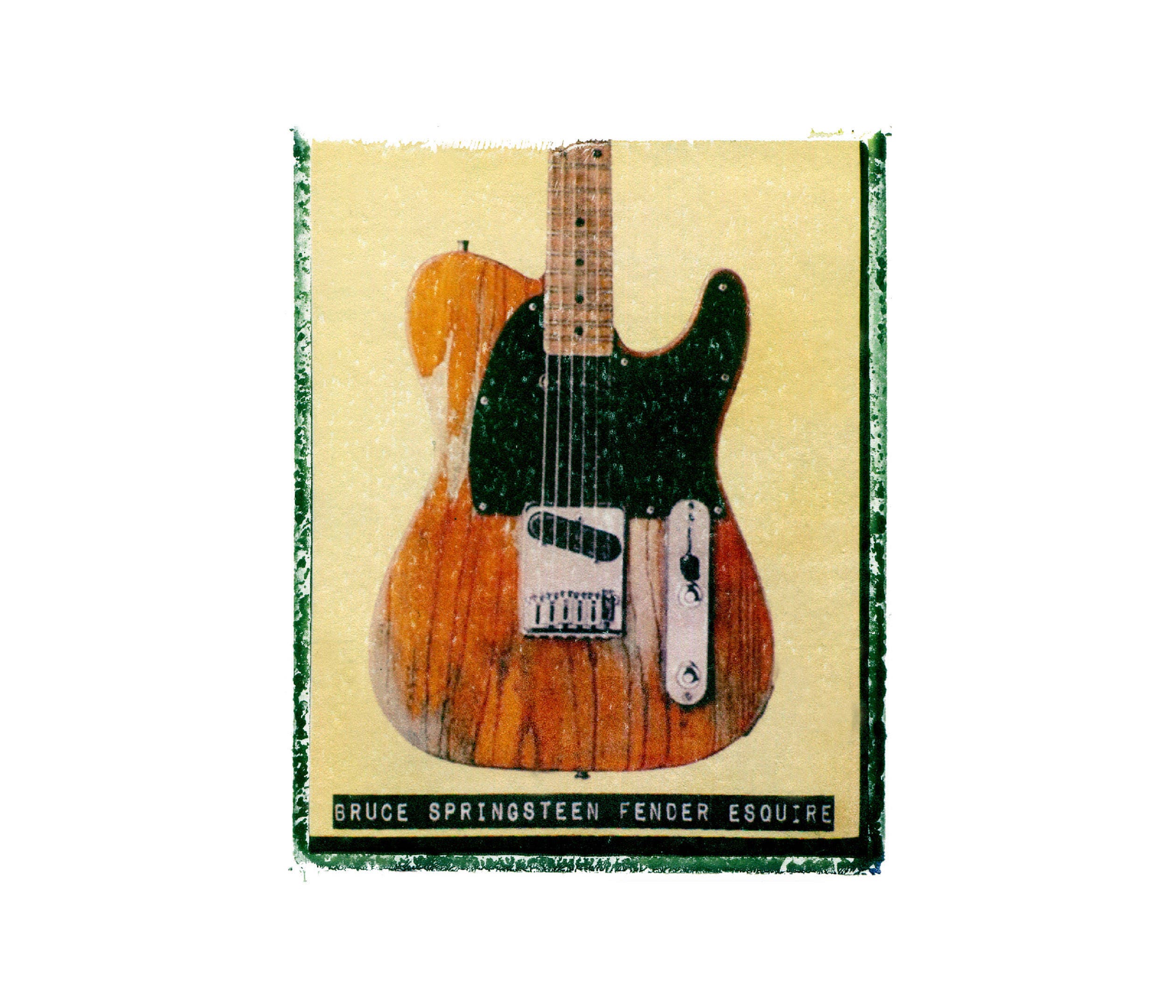 Bruce Springsteen fender esquire guitar art print / music Etsy