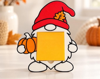 Notitiehouder met herfstkaboutermotief, notitieblokorganizer, leuke bureaudecoratie voor leerkrachten, herfstcadeau voor op kantoor