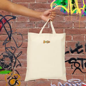 Vintage Collage Tote Bag | Retro Cartoon Print, Mickey Mouse Puzzle Canvas Bag image 13