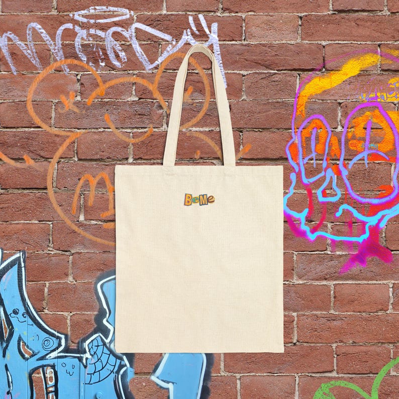 Vintage Collage Tote Bag | Retro Cartoon Print, Mickey Mouse Puzzle Canvas Bag image 4