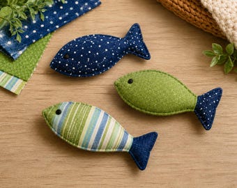 Fish Cat Toy Sewing Pattern, Scrap Fabric Catnip, Beginner PDF (Printable)