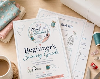 Beginner Sewing Guide PDF | Learn to Sew Workbook, Machine Basics (Digital Download)