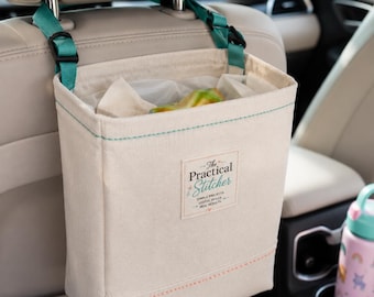 Car Trash Bag Holder Sewing Pattern, DIY Hanging Organizer Accessories (PDF Download)