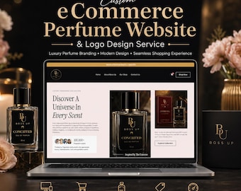 Perfume Website Design & Logo | Fragrance Brand WordPress Ecommerce Website | Custom Online Store