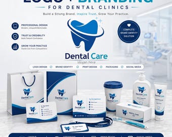 Orthodontist Logo Design | Dental Clinic Branding | Dentist & Orthodontic Brand Identity Package