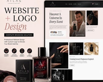 Perfume Brand Logo & Luxury Perfume Website Design | Fragrance Shop Ecommerce Build