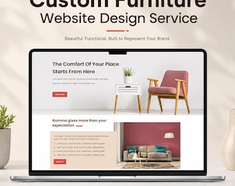 Custom Furniture Ecommerce Website Design, Logo, WordPress (Service)