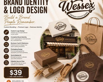 Patisserie Logo Design | Cake Shop Branding | Bakery Brand Identity & Style Guide