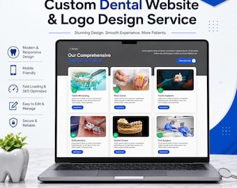 Custom Dental Website + Logo Design | WordPress Build (Healthcare Branding)
