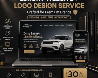 Professionell webbdesign för lyxbilar + logotypvarumärke | Limousiner, chaufförer och alla företag