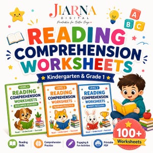 Kindergarten | Grade 1 Reading Comprehension Worksheets | 100+ Activities (Printable PDF)