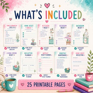 ADHD Home Reset Kit Printable | Dopamine Menu, Executive Function Planner PDF image 3