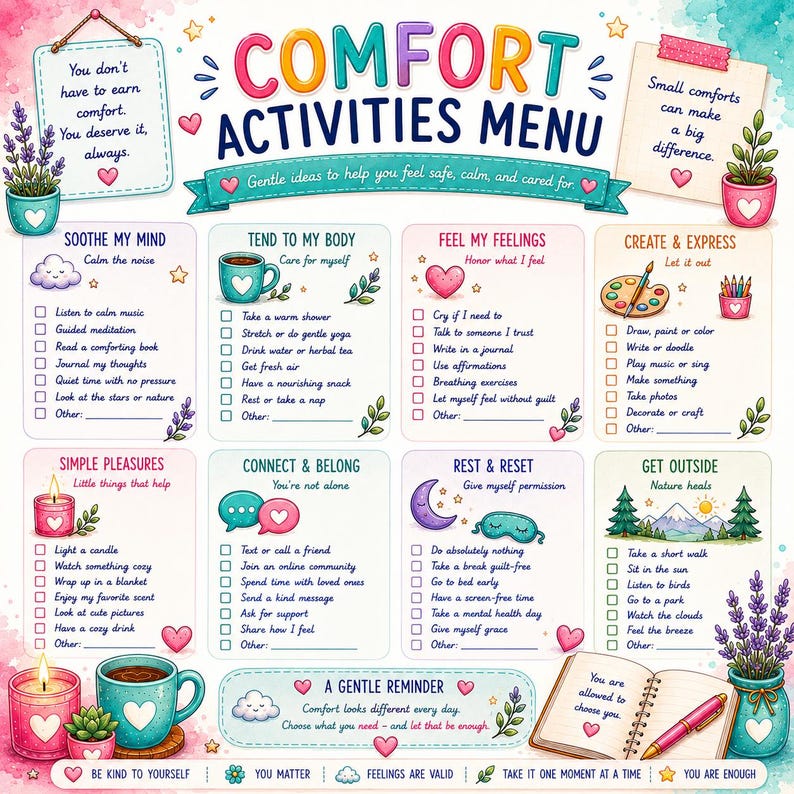 ADHD Low Energy Planner | Burnout Recovery Printable PDF image 6