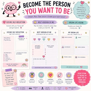 Mood & Mindset Planner Printable PDF | Self-Care Workbook, Mental Wellness - Confidence Builder image 7