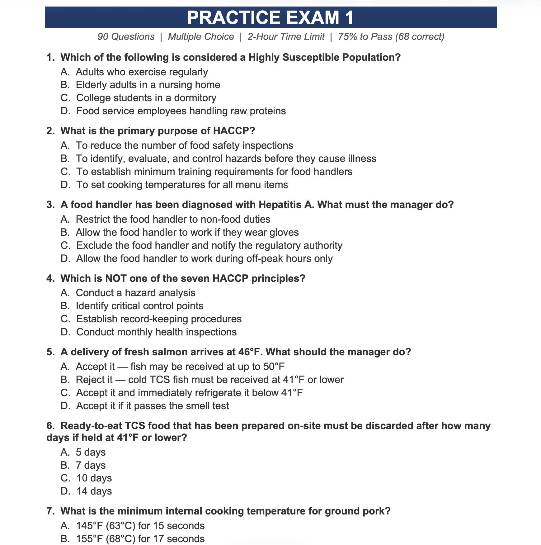 Servsafe Manager Study Guide 2026 | Food Safety Manager Exam Prep ...