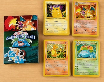 オリジナルヴィンテージポケモンカード 20 枚セット - ホロ、初版