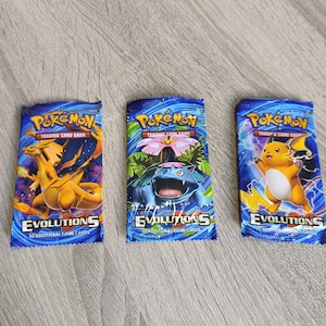 evolution x y booster box Official Pokemon TCG: XY Evolutions Sealed Pack : Toys & Games art Versions! Pokémon XY Evolutions TCG Booster