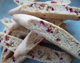 Cranberry Toasted Almond Biscotti (Bakers Dozen)