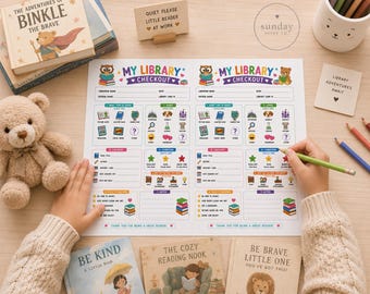 Utskrivbar bibliotekskassa för barn | Låtsaslek bibliotekarieaktivitet | Dramatisk lek | Hemundervisning och klassrums-PDF