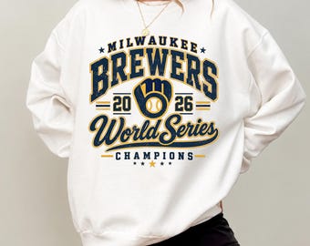 Milwaukee Brewers 2026 World Series Champions Sweatshirt, Vintage Baseball Crewneck, Milwaukee Baseball Fan Gift, Game Day Pullover