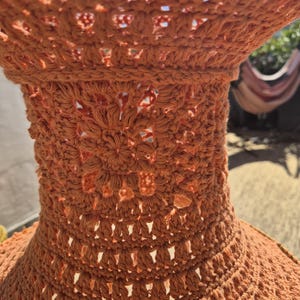 Wunderlampe Häkelobjekt, Dekoration,  Florales Muster