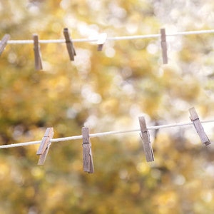 Clothesline and Clothespins Laundry Print, Art for your Laundry Room, Laundry Room Decor, Photography, Country Clothesline, Made in