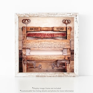 Laundry Room Decor, Custom Quote Laundry Room Print, Antique Wringer Washer, Farmhouse Laundry Print, Laundry Room Art, Americana