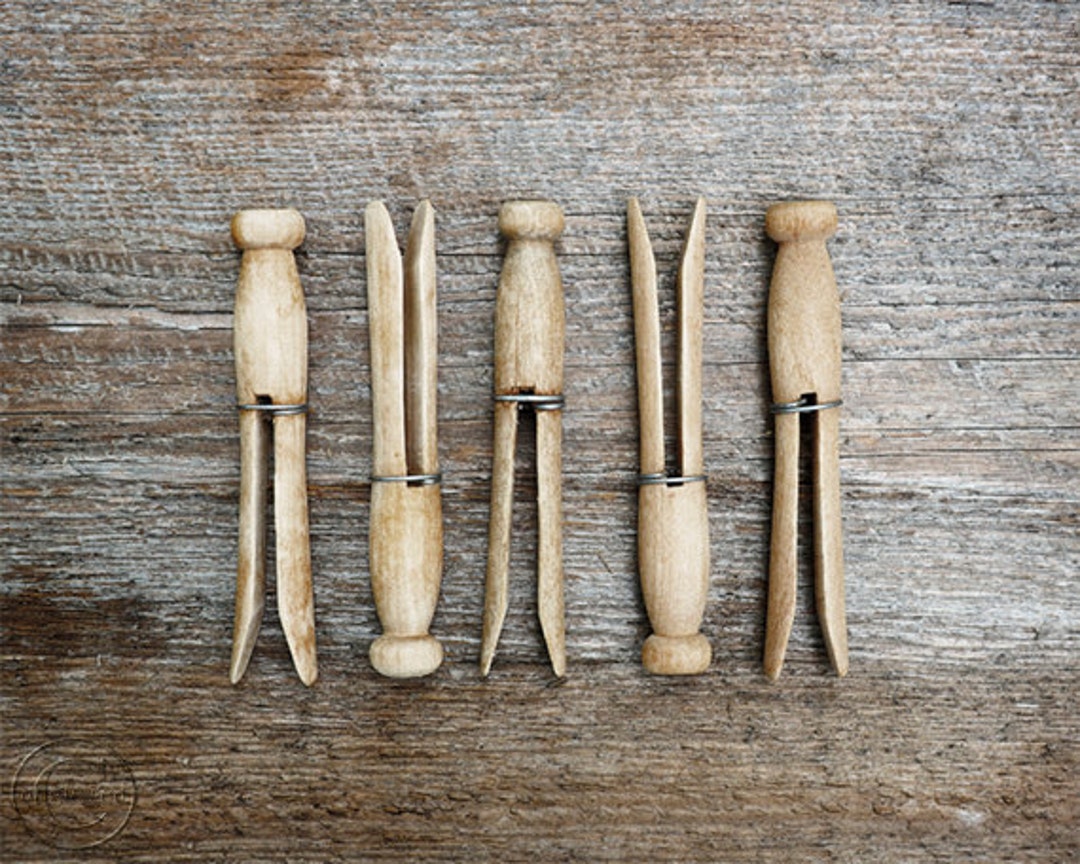 Rustic Laundry Room Home Decor, Fine Art Photography, Clothespins ...
