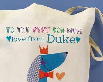 Personalised Dog Mum Gift Bag