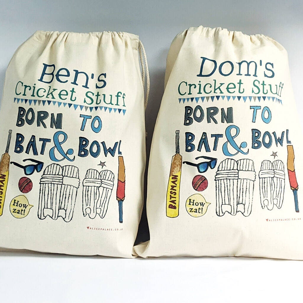 Personalised Cricket Kit Bag - Etsy