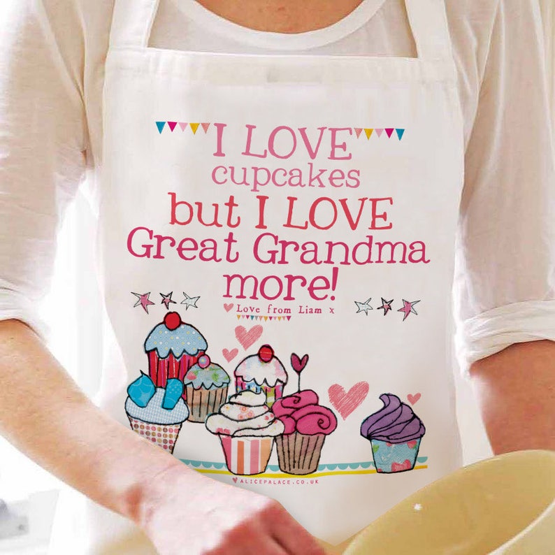 Bakers Apron, personalised apron, baking gift, Kitchen gift, Baking Apron, Christmas Gift, Apron, Stocking Filler, Gift for Grandma image 2
