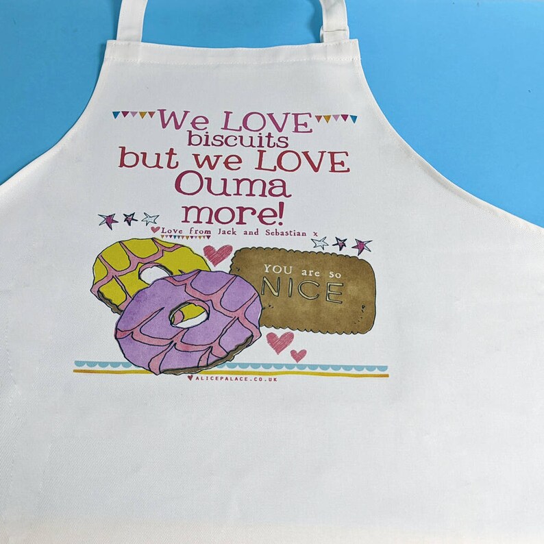 Bakers Apron, personalised apron, baking gift, Kitchen gift, Baking Apron, Christmas Gift, Apron, Stocking Filler, Gift for Grandma image 6