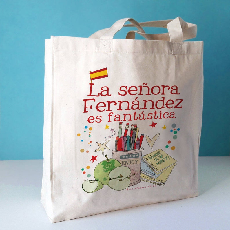 Personalised Spanish Teacher Bag image 1