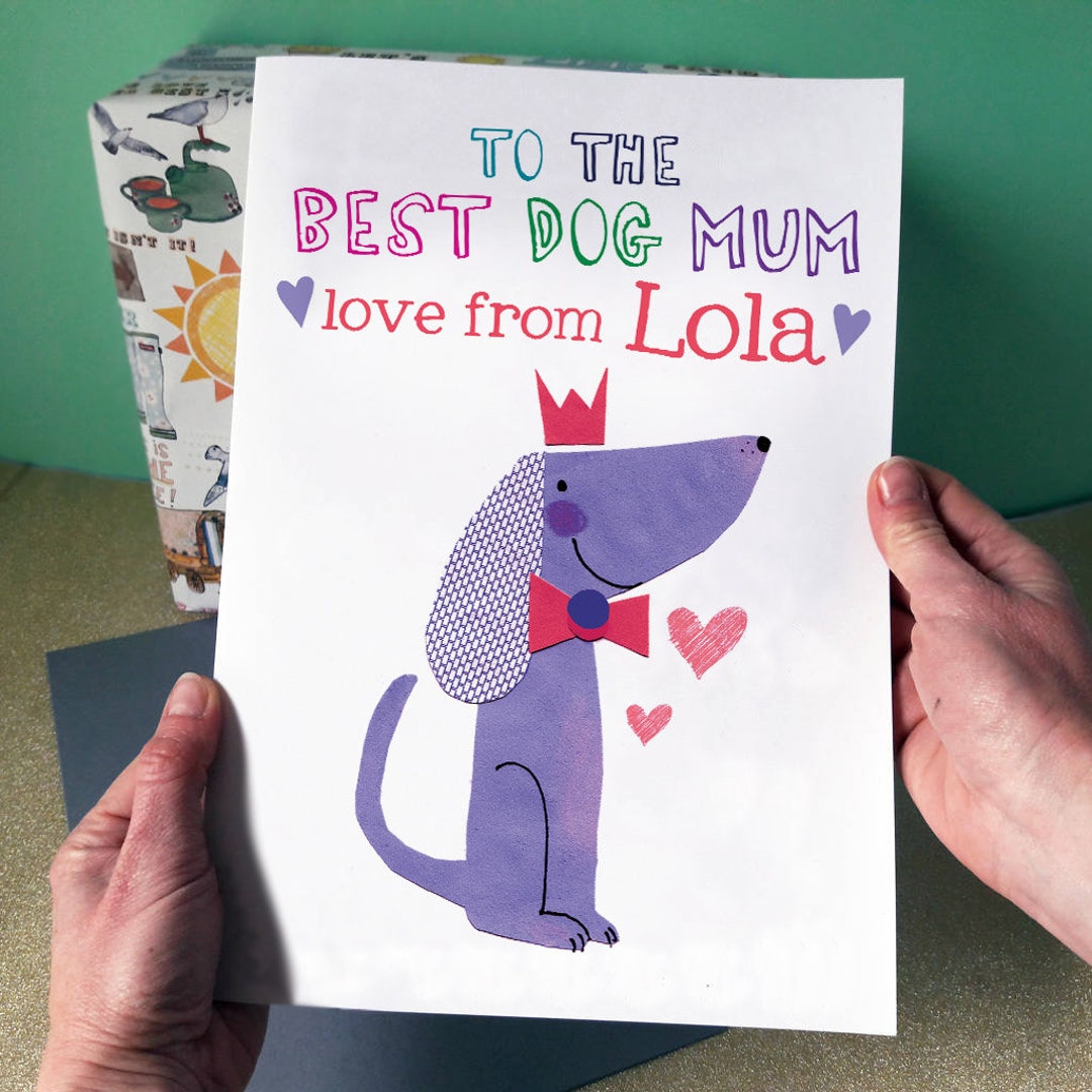Personalised Dog Mum Birthday, From the Dog, Recycled Card - Etsy