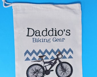 Personalised Cycling Kit Storage Bag for mountain bike gear