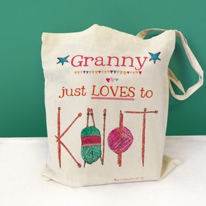 Personalised Knitting Bag, Knitting Gift, Knitters, Mother's day, Knitter, Yarn Bag, Mom Gift, Knitting Project Bag, Knit, knitting bag image 3