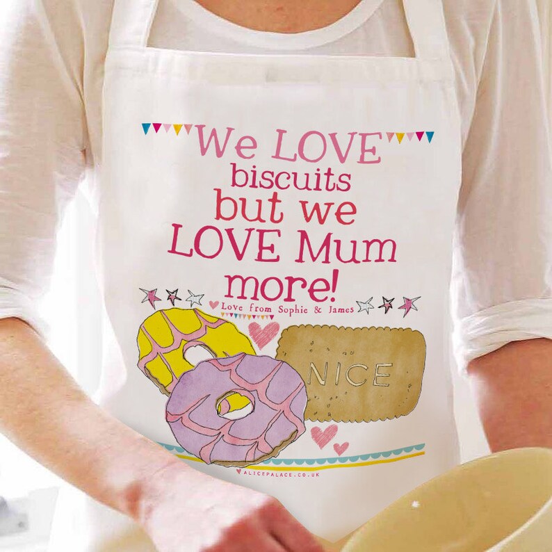 Bakers Apron, personalised apron, baking gift, Kitchen gift, Baking Apron, Christmas Gift, Apron, Stocking Filler, Gift for Grandma image 3