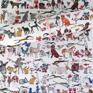 Papel de regalo, papel ecológico original, diseño perfecto para mascotas, papel de regalo reciclado, perros y gatos, diseño de papel de regalo para mascotas, hecho en el Reino Unido