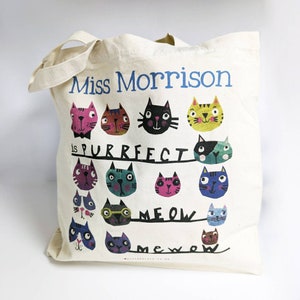 Sac Purrfect personnalisé pour professeur