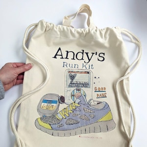 Personalised Run Kit Bag, Running Gift, Run kit, Run, gift for him, Fathers day, Daddy, Runner gifts, Runner