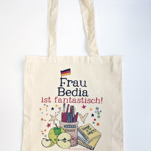 Personalised German Teacher Bag