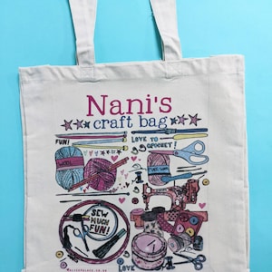 Bolsa Tote Craftaholic: Tricô, Costura, Design de Crochê