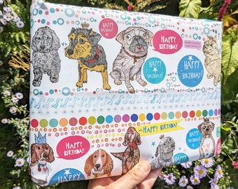 3 Bögen Recyclingpapier zum Geburtstag: Umweltfreundliche Recyclingpapiere