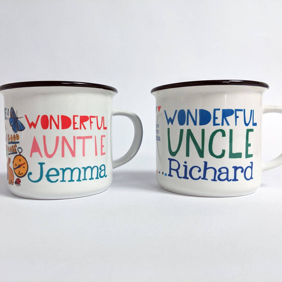 Personalised Aunt & Uncle Mug Set - Etsy