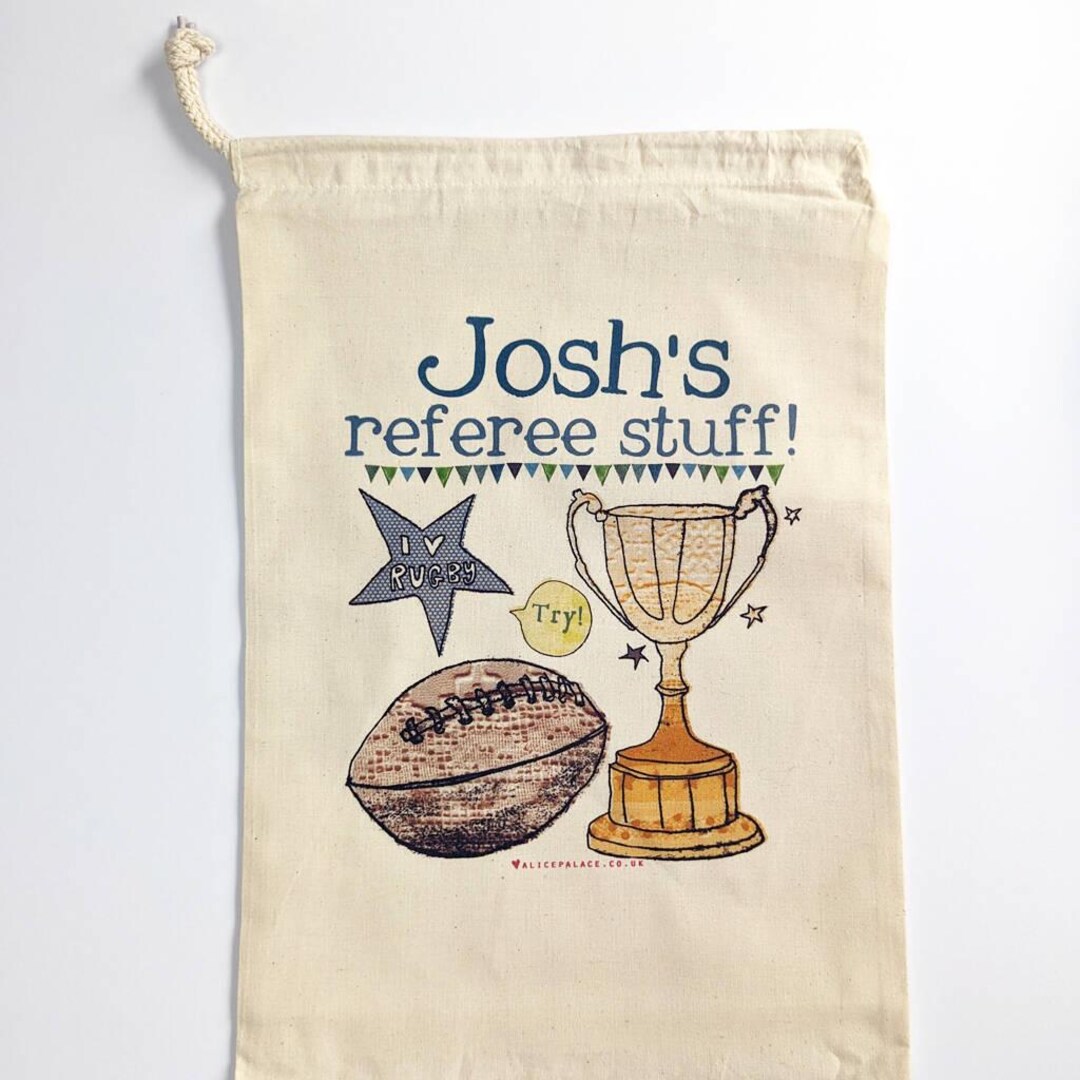 Fashion Casual Letter Print Rugby Messenger Bag